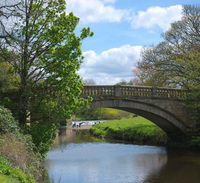A bridge at Pollock Country Park
